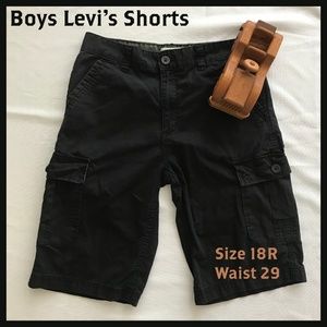 Boys Levi's Shorts Black 18 Reg 29